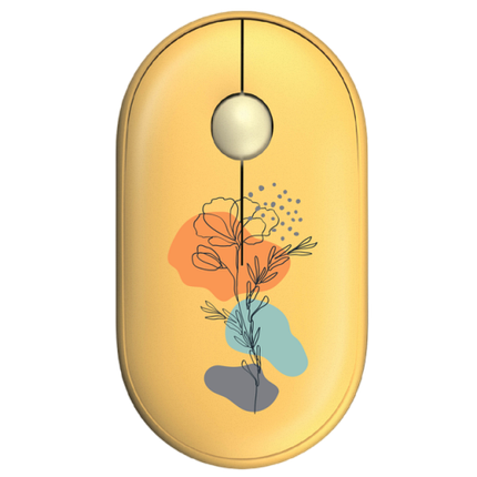 Миша бездротова 2E MF300 Flora Poppy Silent Yellow (2E-MF300WFLORAYW), фото 1
