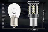 Автомобільні Led лампи заднього ходу СТОП P21w 1156 12v 18w. Дуже яскраві лампи заднього ходу з Canbus (Обманка), фото 4