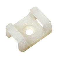 Майданчик для хомутів під гвинт МХГ-1Б3 15х9,65х6,85 М3 білий (пак. 100шт)