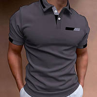 Футболка поло чоловіча Крос HT сірий