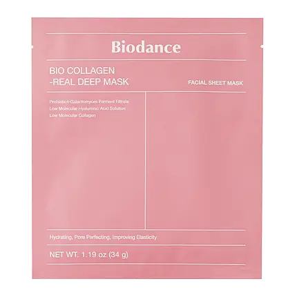 Колагенова гідрогелева маска для глибокого зволоження Biodance Bio-Collagen Real Deep Mask 1 шт, фото 1