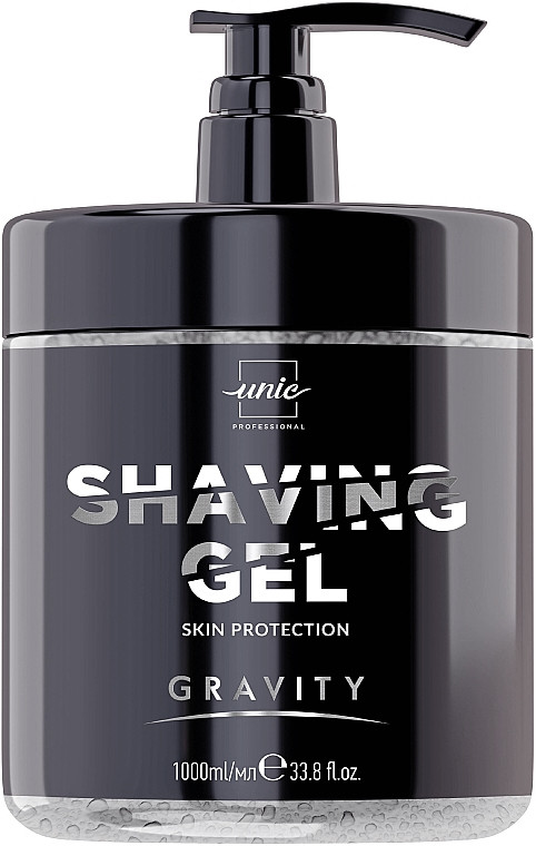 Гель для гоління UNIC Gravity shaving gel прозорий з дозатором 1Л