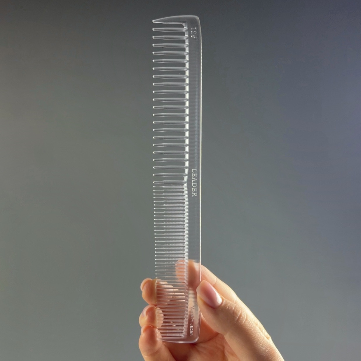 Гребінець для волосся Leader Ultem SP 125 Clear (прозорий), L=178 мм, фото 1