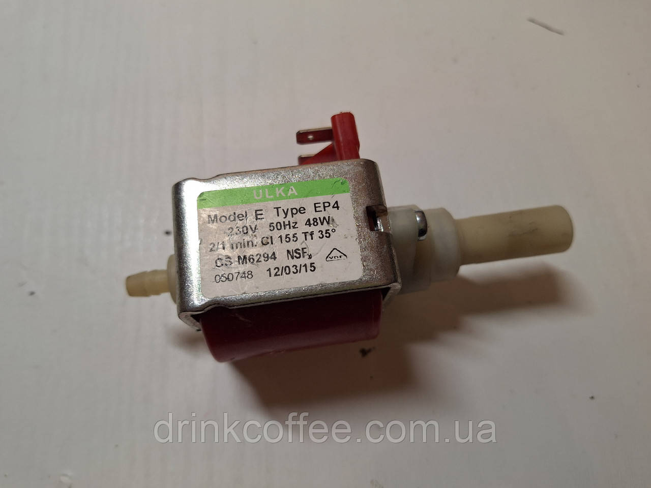 Насос помпа ULKA E EP4 48W 230V 50Hz для кавомашини Saeco / Delonghi ESAM ECAM б/у _3