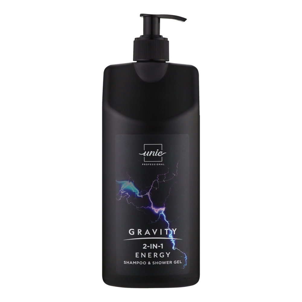 Шампунь - гель для душу UNIC Gravity energy 2in1 1л