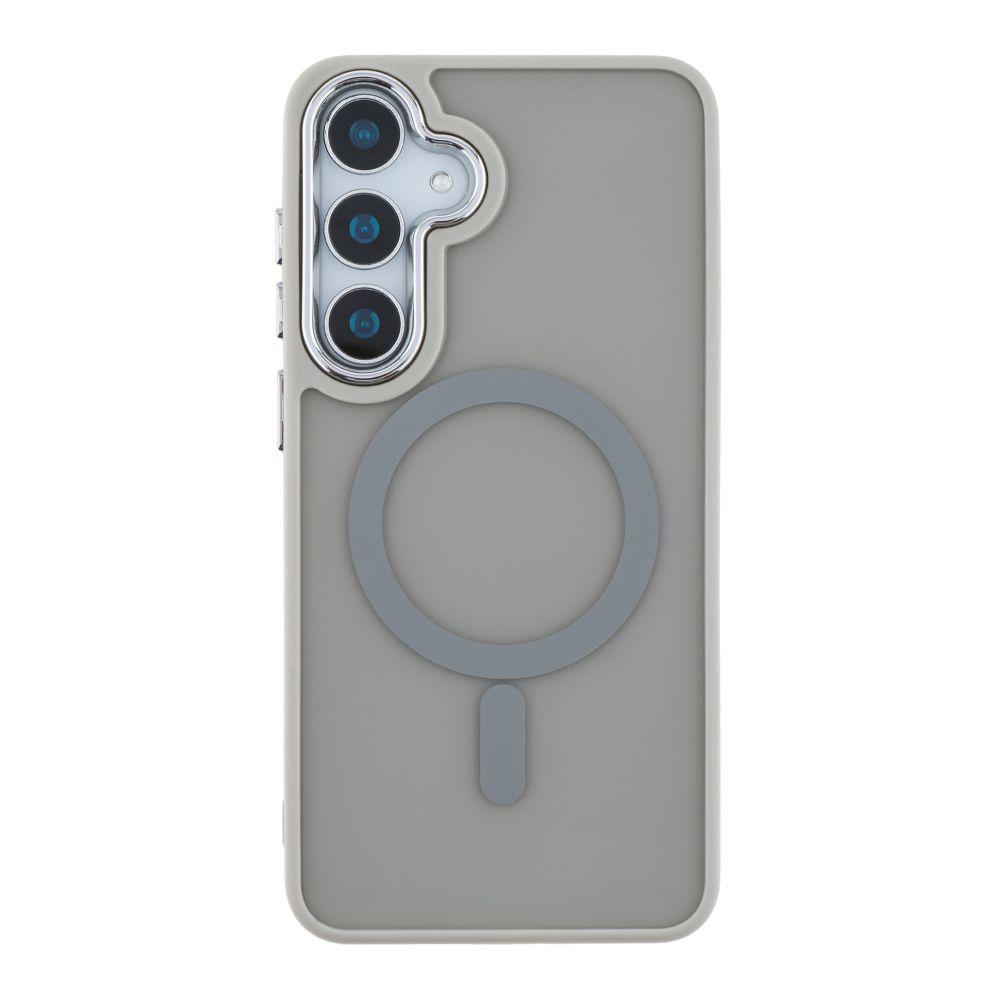 Чохол TPU+PC Space Magnetic Color with Magsafe для Samsung Galaxy S25+ 5G (S936) Колір Grey, фото 1