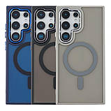 Чохол TPU+PC Space Magnetic Color with Magsafe для Samsung Galaxy S25 Ultra 5G (S938) Колір Dark Purple, фото 2