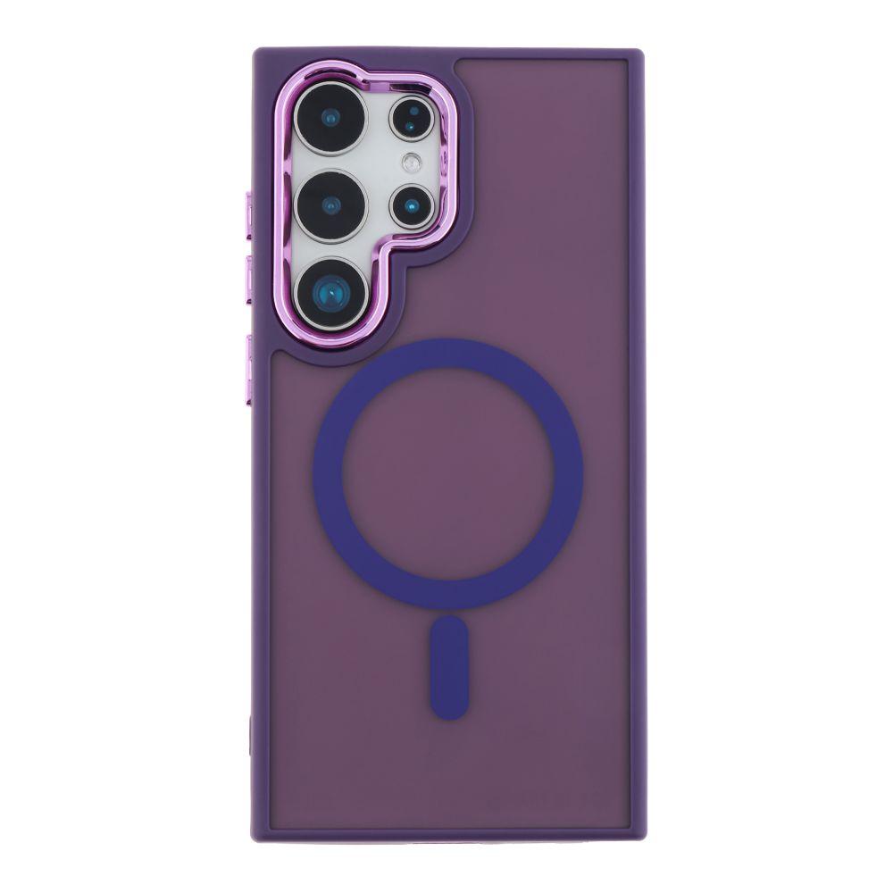 Чохол TPU+PC Space Magnetic Color with Magsafe для Samsung Galaxy S25 Ultra 5G (S938) Колір Dark Purple, фото 1