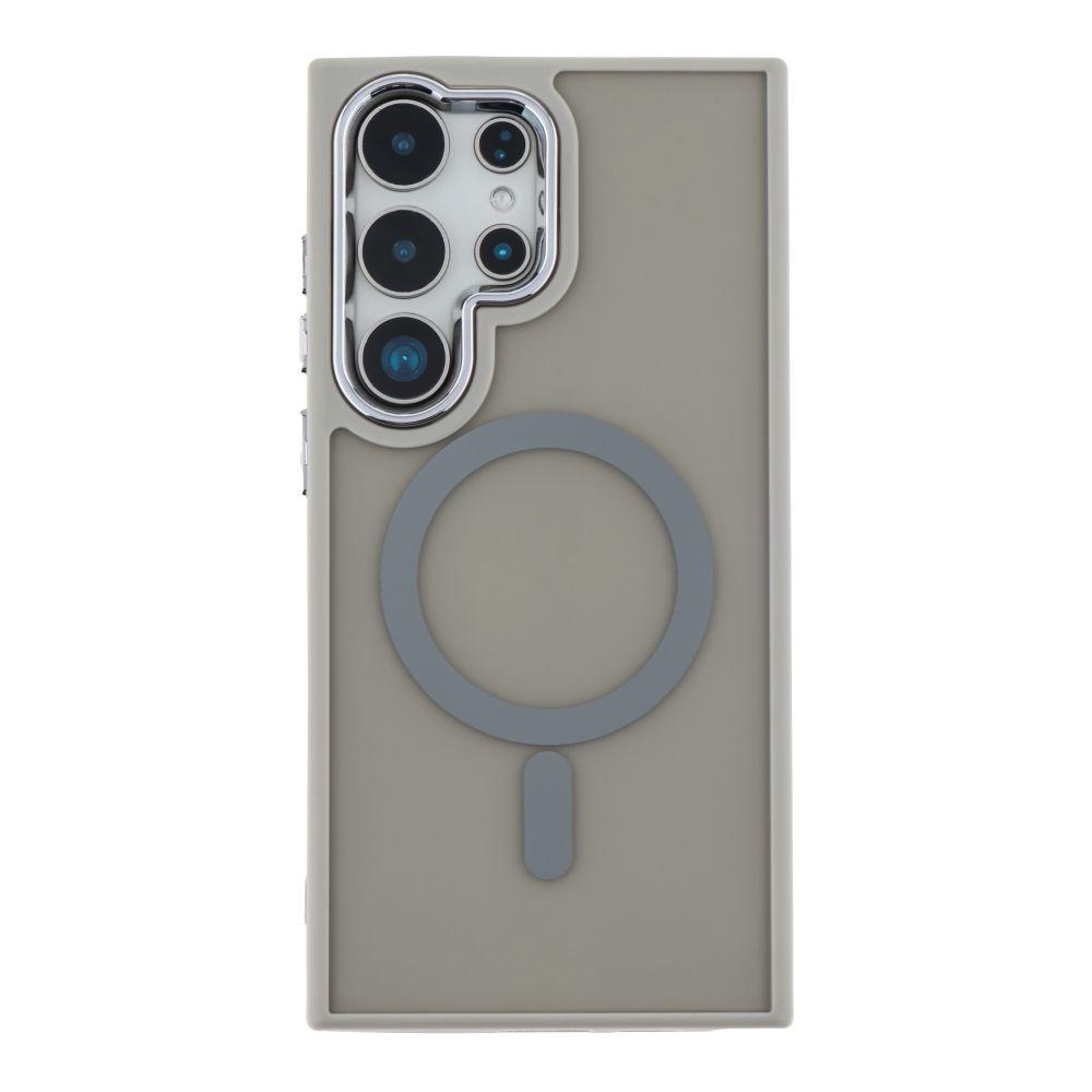 Чохол TPU+PC Space Magnetic Color with Magsafe для Samsung Galaxy S25 Ultra 5G (S938) Колір Grey, фото 1