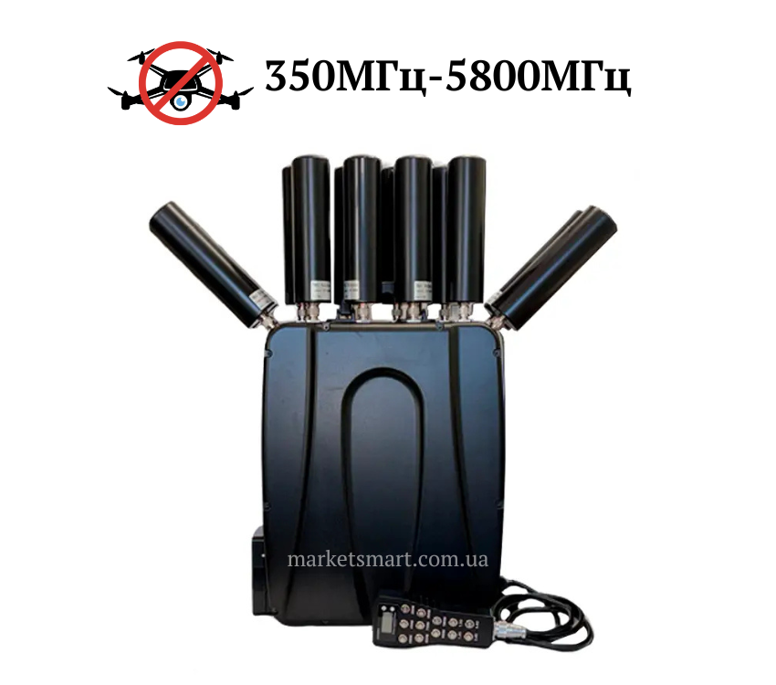12 канальний РЕБ Рюкзак. 350-5800 МГц. Анти-дрон система "Сагайдак Pro" (Купольна дія)