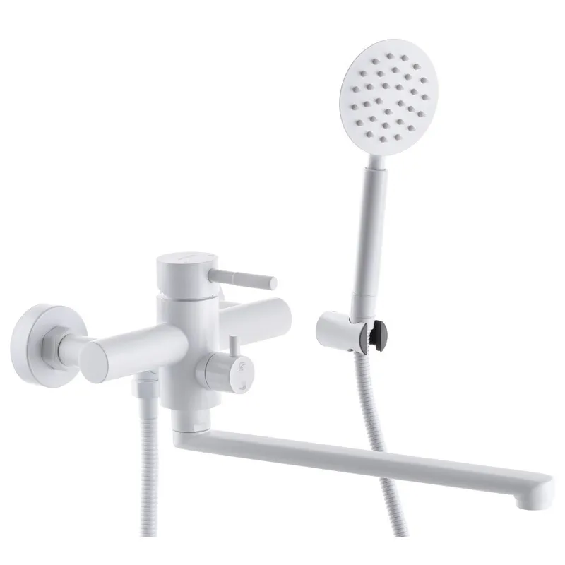 Змішувач для ванни Mixxus SUS-006 (Euro) White з неірж. сталі SUS304 (MI5756), фото 1