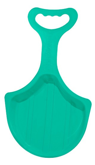 Якісна пластикова дитяча льодянка з ручкою для катання по снігу, Snower Слайдер Бірюзовий, фото 1