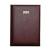 Щоденник датований 2025 Brunnen А5 "Молодова", обкладинка Miradur бордо