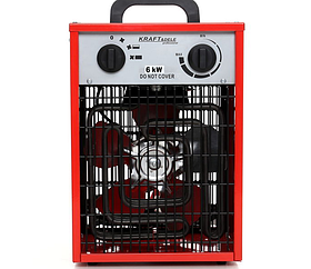 Тепловентилятор промисловий Kraft Dele KD11719 6кВт 380Вт термостат 3 режима роботи