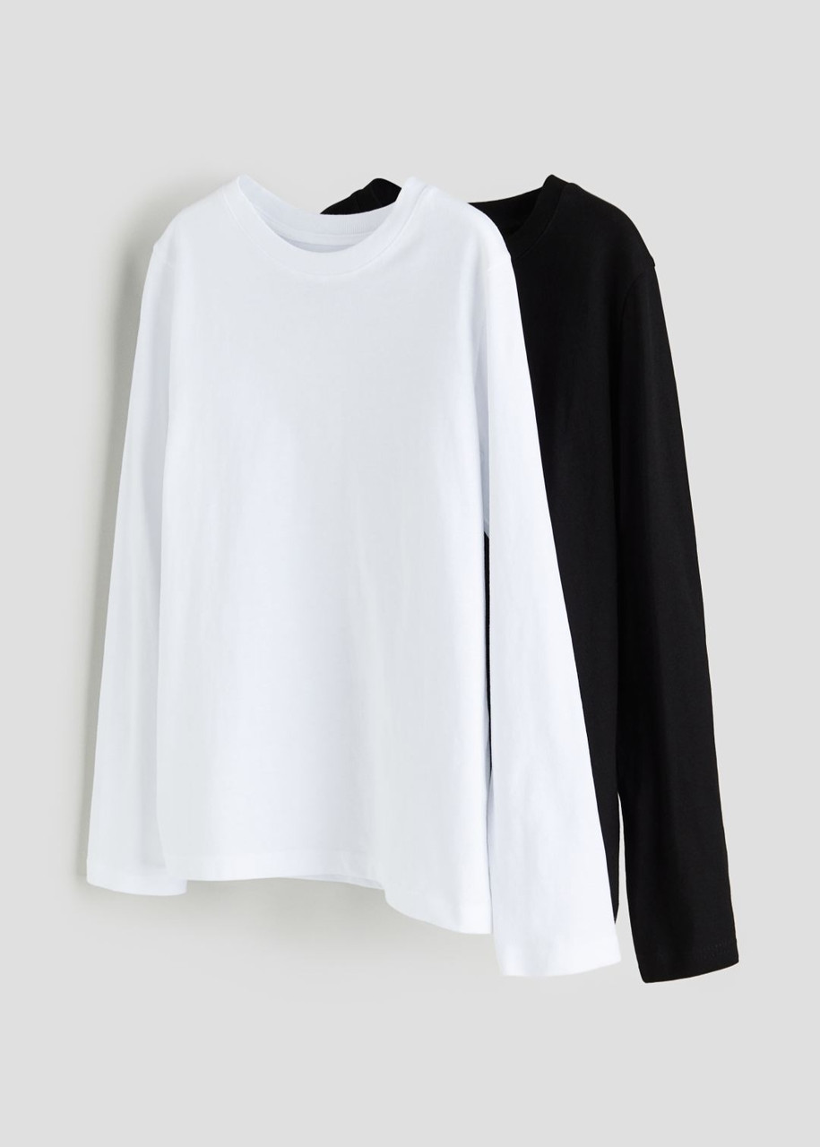 Реглан  однотонний білий і чорний H&M  134/140, 146/152см, фото 1