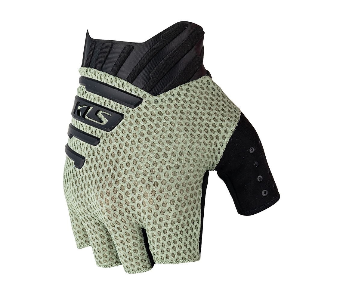 Рукавички з короткими пальцями KLS Cutout 022 зелений XS 8585053819899