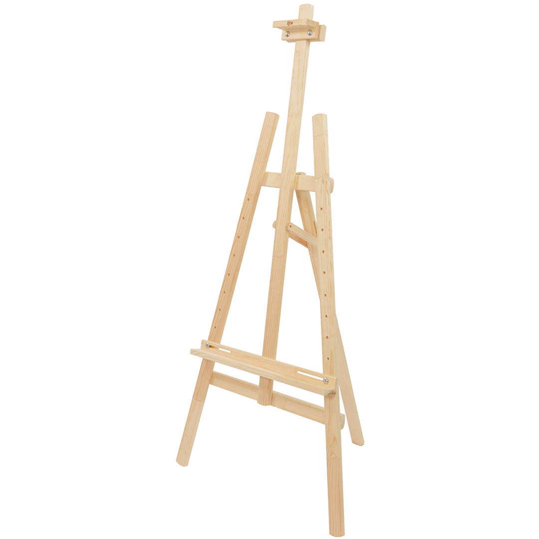 Мольберт Rosa стаціонарний дер. (сосна) Ліра дитяча 56*60*120 см макс вис полотна 87 см (розкладеного,, фото 1