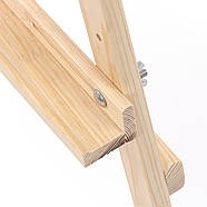 Мольберт Rosa стаціонарний дер. (сосна) Ліра дитяча 56*60*120 см макс вис полотна 87 см (розкладеного,, фото 5