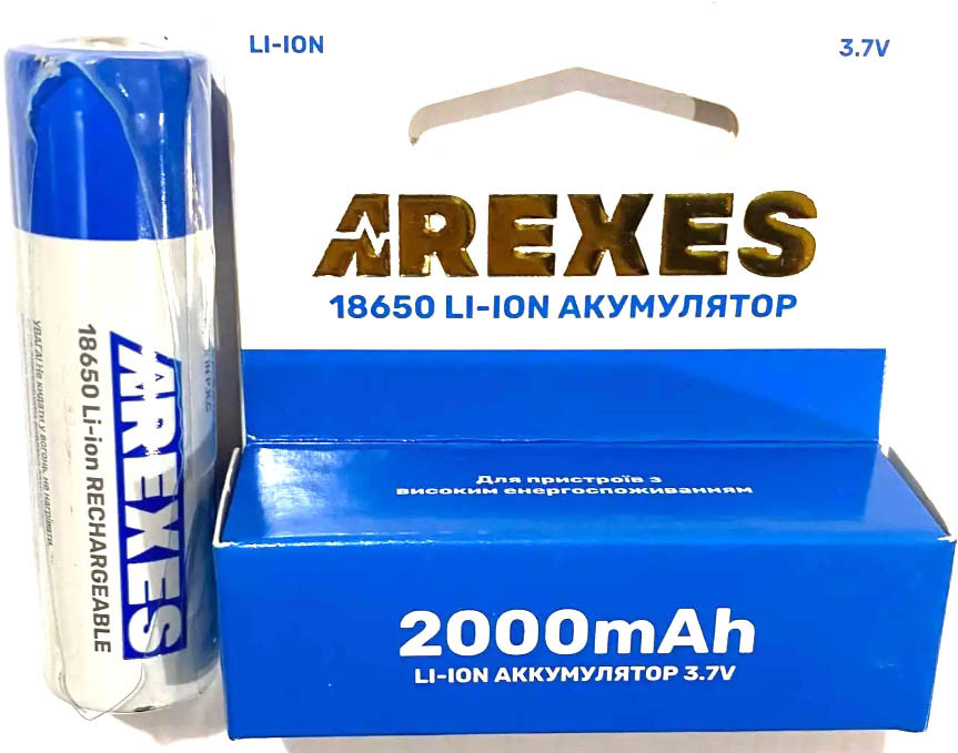 Акумулятор Arexes Li-ion 18650 3.7v 2000mah, фото 1