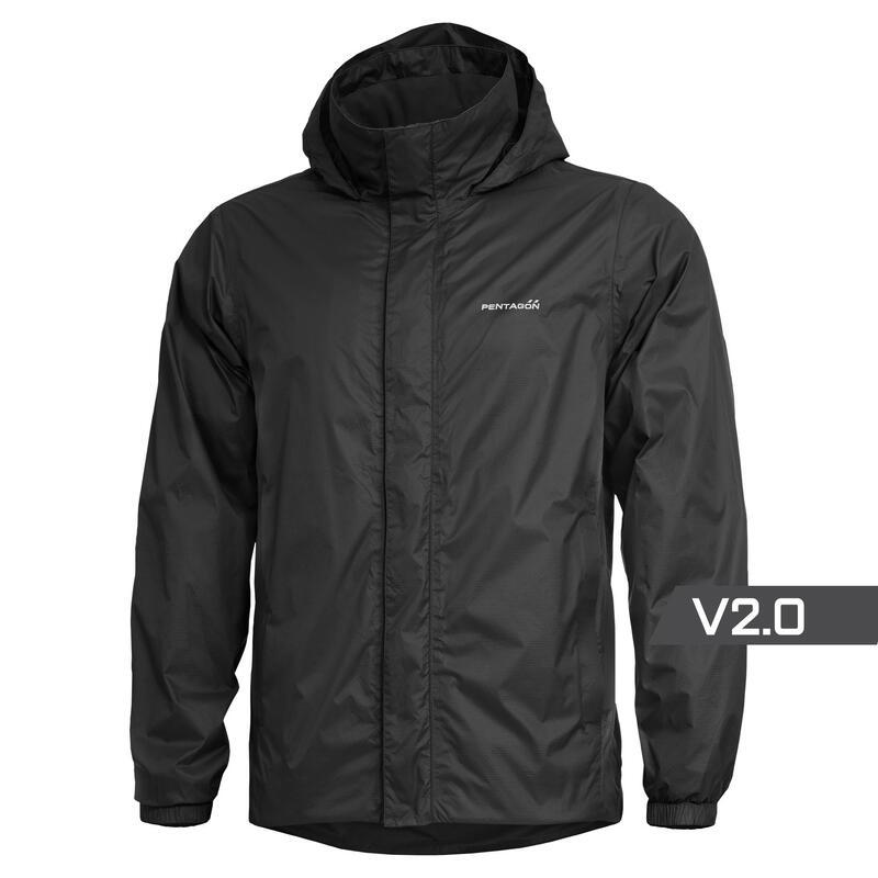 Дощова куртка Pentagon ATLANTIC V2.0 RAIN JACKET K07022 Medium, Чорний