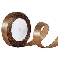 Стрічка атласна шоколад 2 см, 23 см