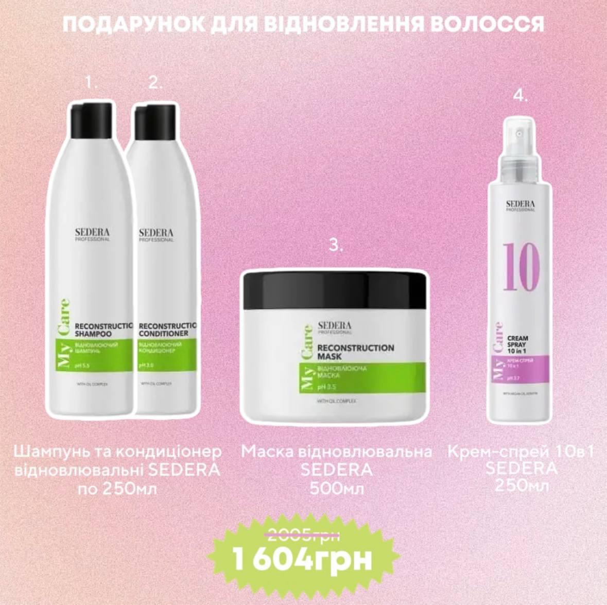 Подарунковий набір для відновлення волосся