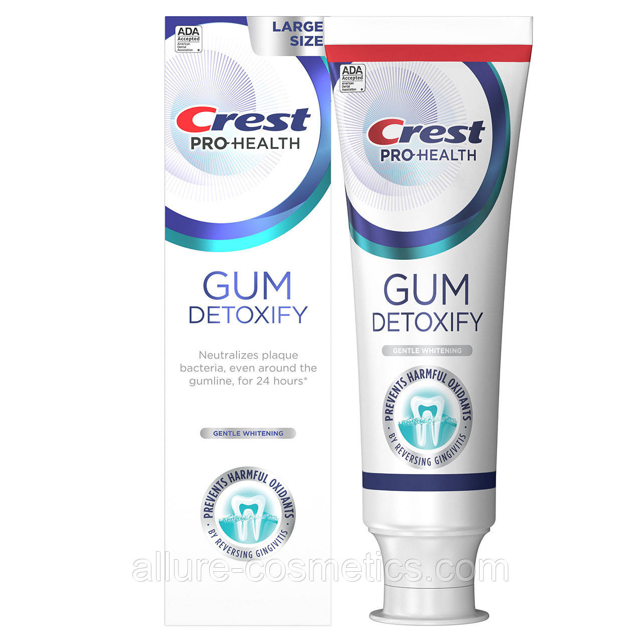 Вибілювальна зубна паста Crest Gum ultoxify Toothpaste Gentle whitening 136гр