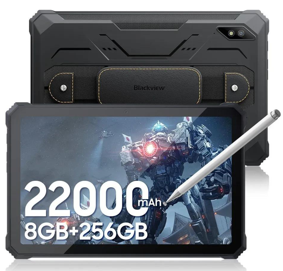 Планшет Blackview Active 8 Pro Black 8\256GB NFC 22000mAh 4G 10,36 " Helio G99 IP68/IP69