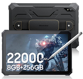Планшет Blackview Active 8 Pro Black 8\256GB NFC 22000mAh 4G 10,36 " Helio G99 IP68/IP69