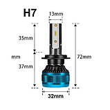 2шт Автолампи H7 2 LED 6000K автолампи світлодіодні автолампи авто лед лампи авто лампа лед світлодіодна дхо птф на авто, фото 3