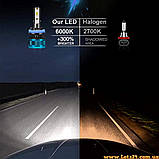 2шт Автолампи H7 2 LED 6000K автолампи світлодіодні автолампи авто лед лампи авто лампа лед світлодіодна дхо птф на авто, фото 4
