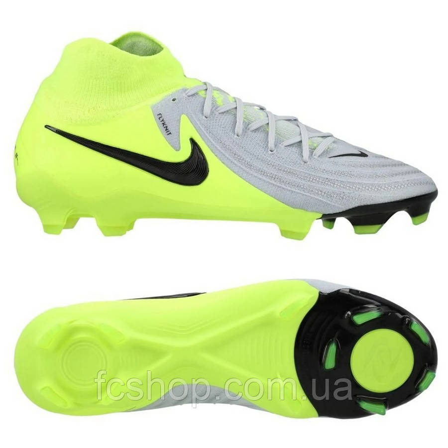 Футбольні бутси Nike Phantom Luna 2 Pro FG High FJ2575-003, Неоновий, Розмір (EU) — 40.5