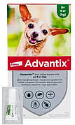 Адвантікс для собак до 4 кг Advantix краплі від бліх і кліщів, 1 піпетка