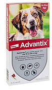 Адвантікс для собак 10 - 25 кг Advantix краплі від бліх і кліщів, 4 піпетки