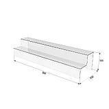 Гірка підставка EKOSTAR 800х200х160 двоярусне, фото 3