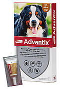 Адвантікс для собак 40 - 60 кг Advantix краплі від бліх і кліщів, 1 піпетка