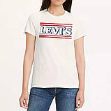 Жіноча футболка з логотипом Levi's 1159842658 (Молочний XS), фото 3