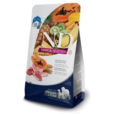 Сухий корм для собак середніх та великих порід Farmina (Фарміна) N&D Tropical Selection Medium & Maxi з ягням та фруктами 10 кг