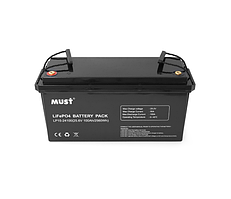 Акумулятор lifepo4 24v 100аг, для дбж LFP, Must, літієвий акумулятор, для гібридного інвертора