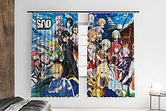 Штори з принтом «Anime. Sword Master online»