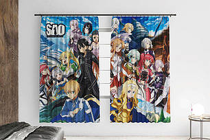 Штори з принтом «Anime. Sword Master online», фото 1
