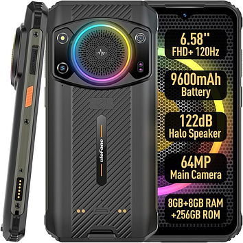 Смартфон Ulefone Armor 21 Black 8/256 GB Helio G99 NFC 9600 мА·год IP68