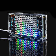 Набір для пайки радіоконструктора: звуковий DIY Kit з музичним спектром в прозорому корпусі, фото 2