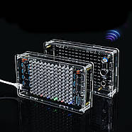 Набір для пайки радіоконструктора: звуковий DIY Kit з музичним спектром в прозорому корпусі, фото 4