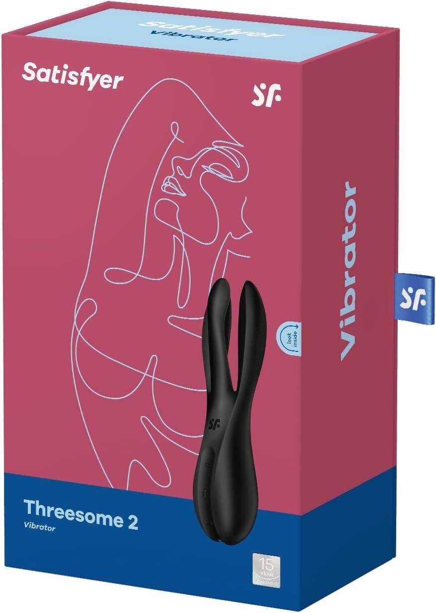 Кліторальний стимулятор із вібрацією Satisfyer Threesome 2 Black