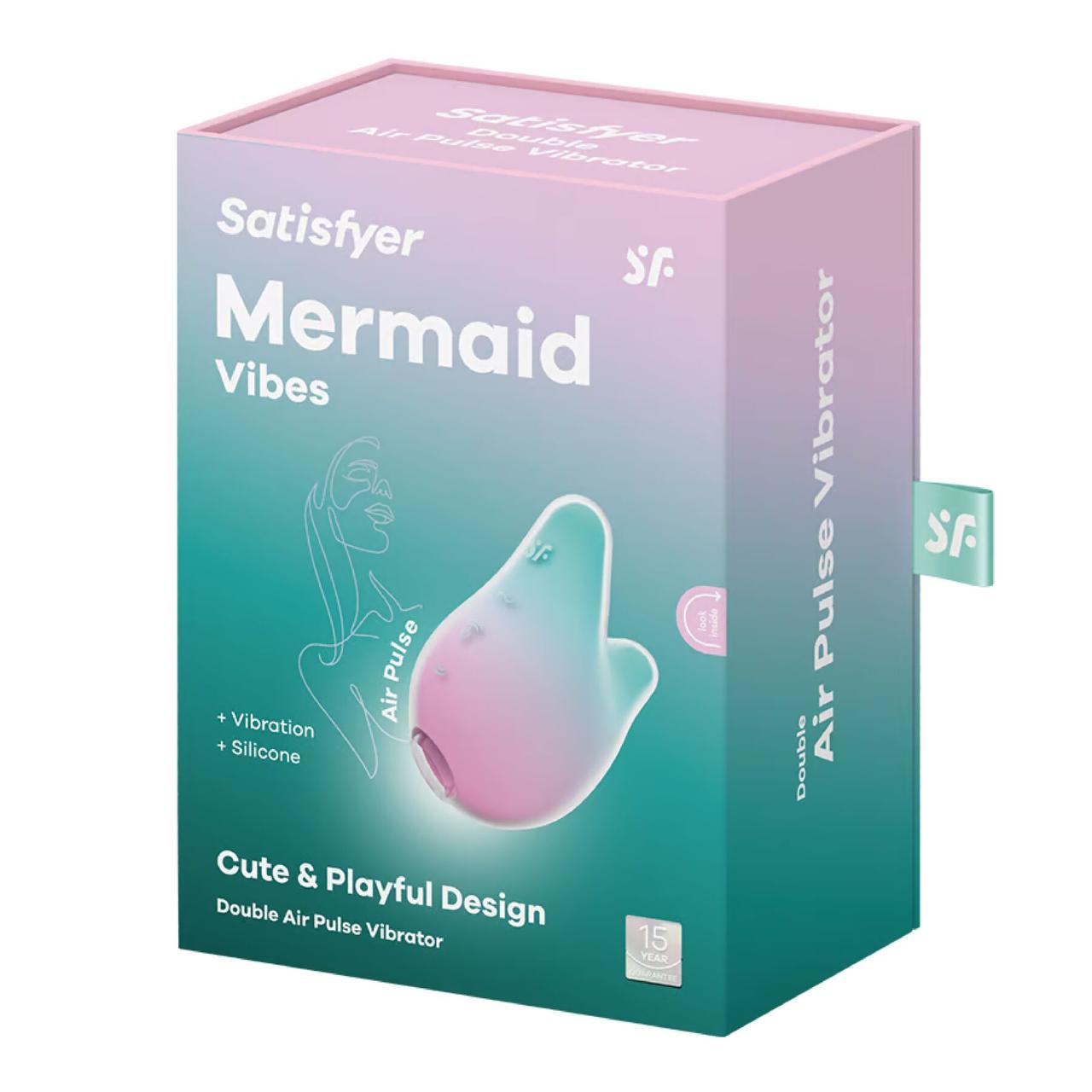 Кліторальний вакуумний стимулятор Satisfyer Mermaid Vibes Mint/Pink