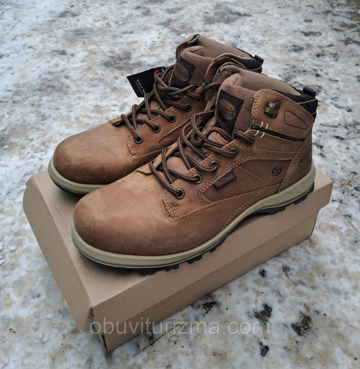 Черевики фірмові шкіряні Dockers -10С (41/42/43)
