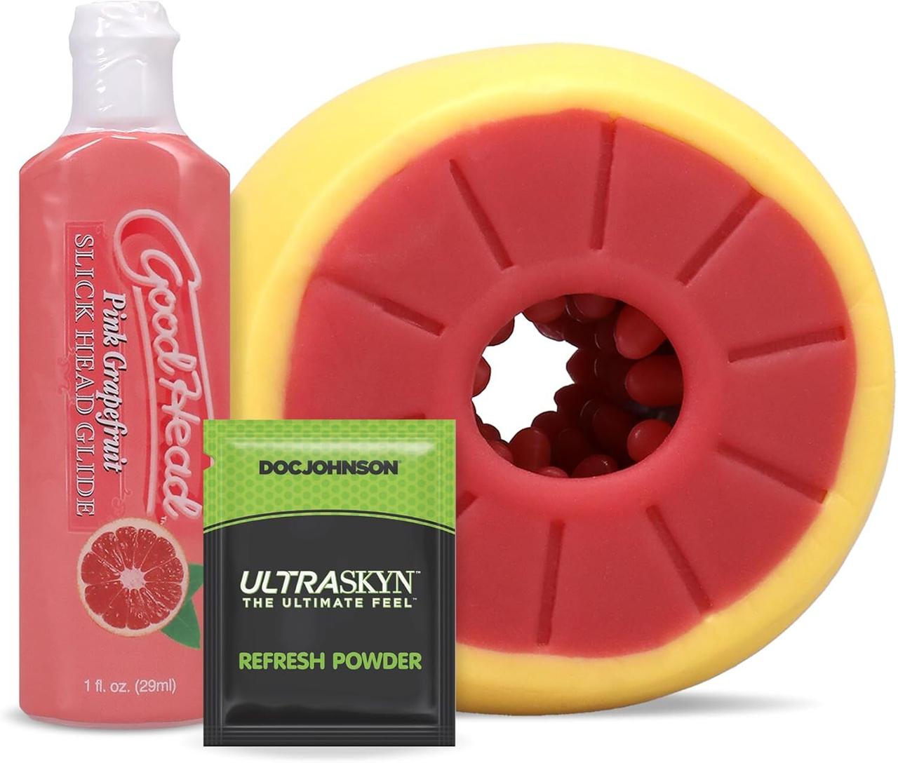Набір для мінету GoodHead Grapefruit Blowjob Set Yellow Doc Johnson