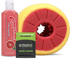 Набір для мінету GoodHead Grapefruit Blowjob Set Yellow Doc Johnson