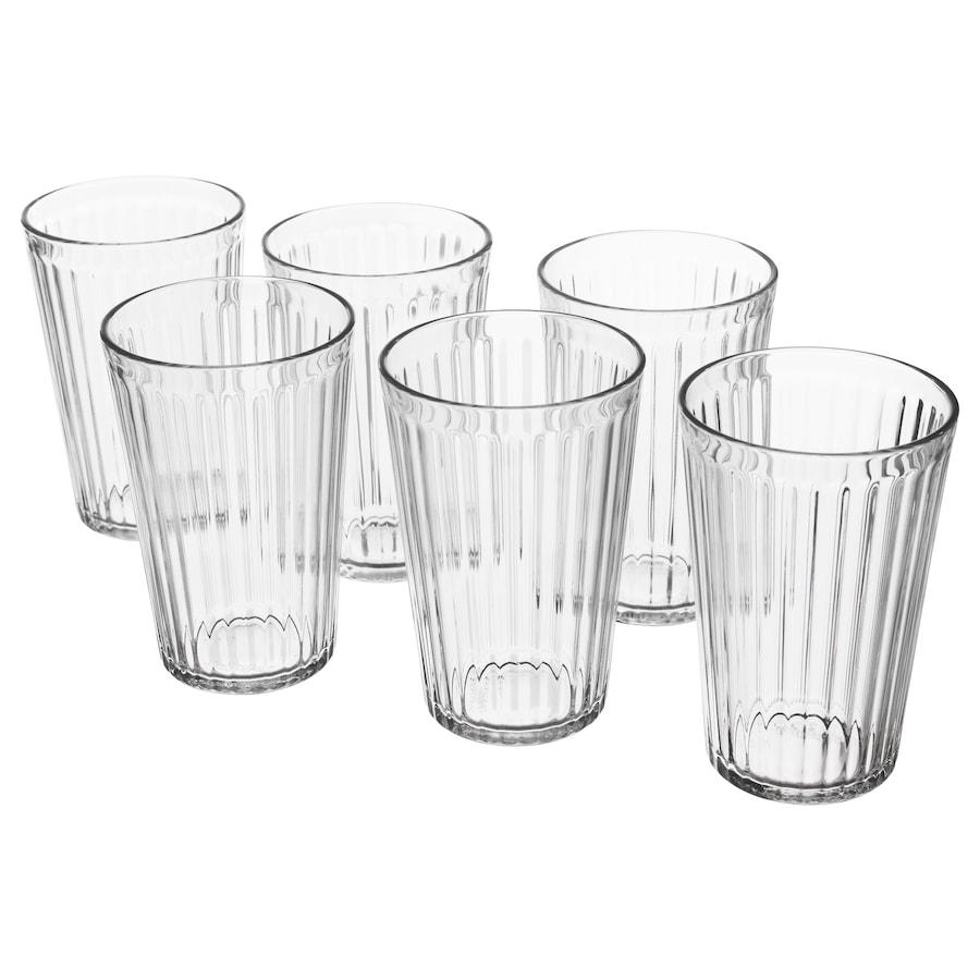 Набір стаканів IKEA VARDAGEN 6 предметів Прозорі 703.131.06